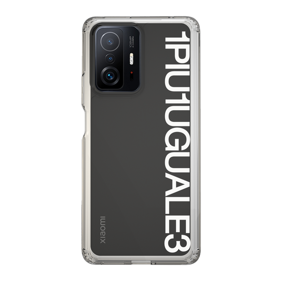 Slim Protection Case for Xiaomi 11T Pro［ 1PIU1UGUALE3 - Logo - White ］