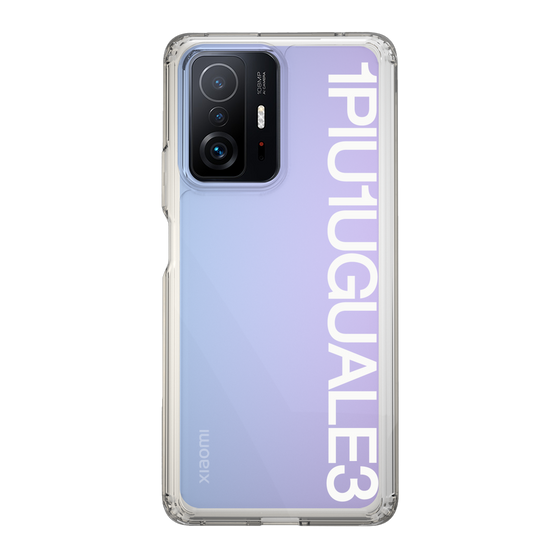 Slim Protection Case for Xiaomi 11T Pro［ 1PIU1UGUALE3 - Logo - White ］
