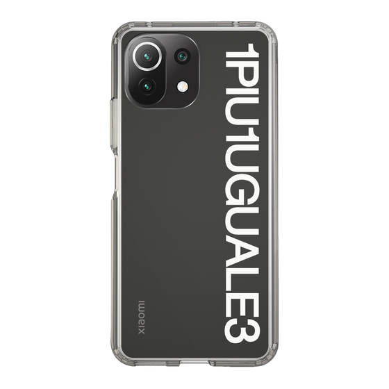 Slim Protection Case for Xiaomi Mi 11 Lite 5G［ 1PIU1UGUALE3 - Logo - White ］