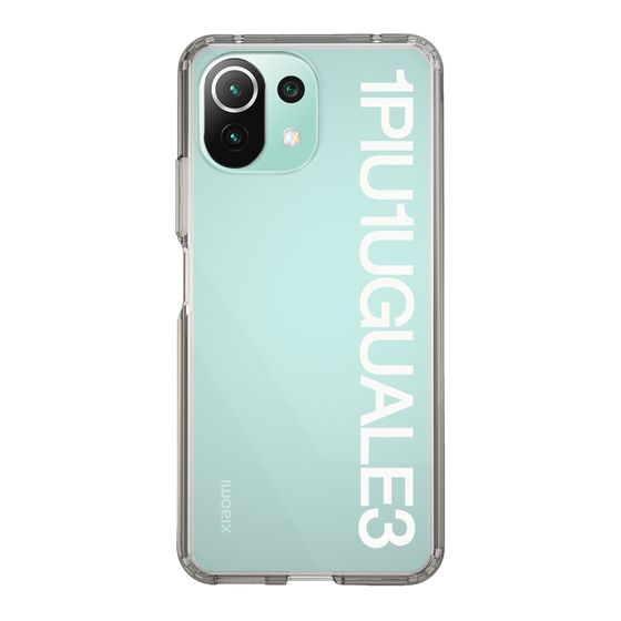 Slim Protection Case for Xiaomi Mi 11 Lite 5G［ 1PIU1UGUALE3 - Logo - White ］
