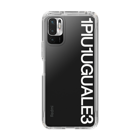 Slim Protection Case for Xiaomi Redmi Note10 JE［ 1PIU1UGUALE3 - Logo - White ］