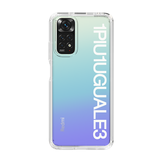 Slim Protection Case for Xiaomi Redmi Note 11［ 1PIU1UGUALE3 - Logo - White ］