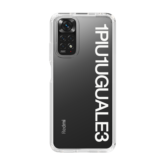 Slim Protection Case for Xiaomi Redmi Note 11［ 1PIU1UGUALE3 - Logo - White ］