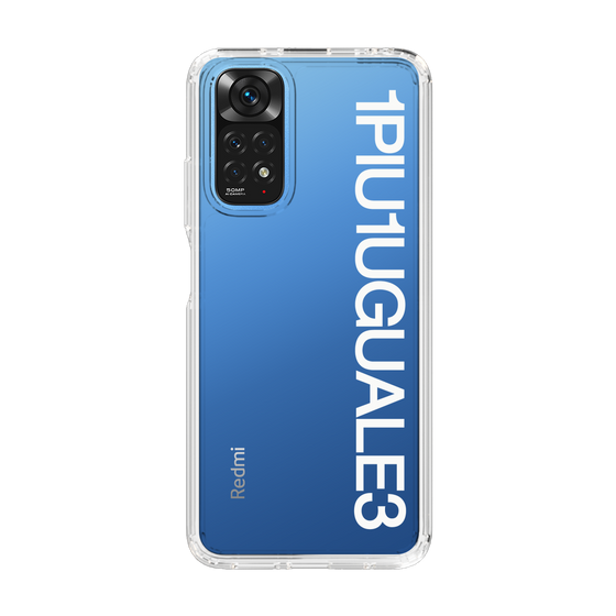 Slim Protection Case for Xiaomi Redmi Note 11［ 1PIU1UGUALE3 - Logo - White ］