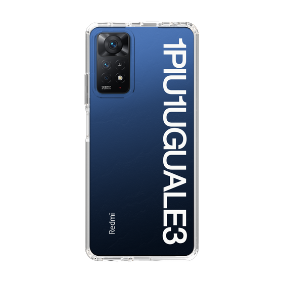 Slim Protection Case for Xiaomi Redmi Note 11 Pro［ 1PIU1UGUALE3 - Logo - White ］
