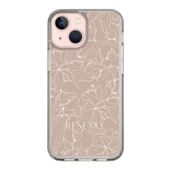 Slim Protection Case［ RESEXXY - Flower - Beige ］