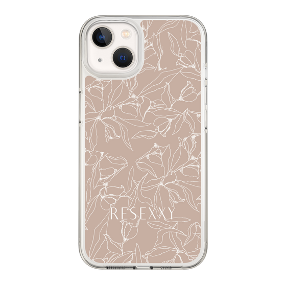 Slim Protection Case［ RESEXXY - Flower - Beige ］