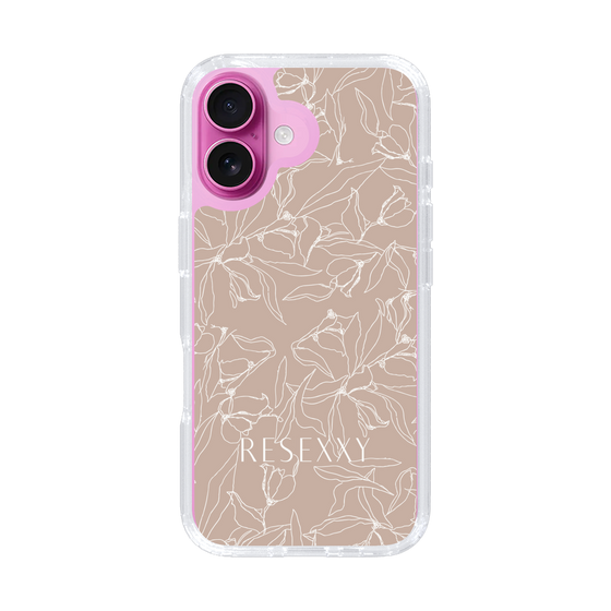 Slim Protection Case［ RESEXXY - Flower - Beige ］