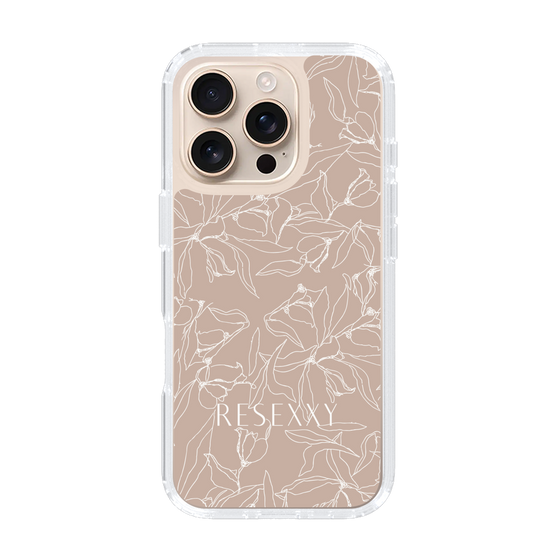 Slim Protection Case［ RESEXXY - Flower - Beige ］