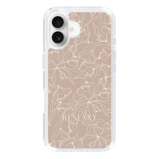 Slim Protection Case［ RESEXXY - Flower - Beige ］