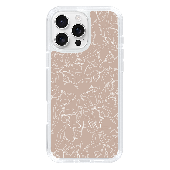 Slim Protection Case［ RESEXXY - Flower - Beige ］