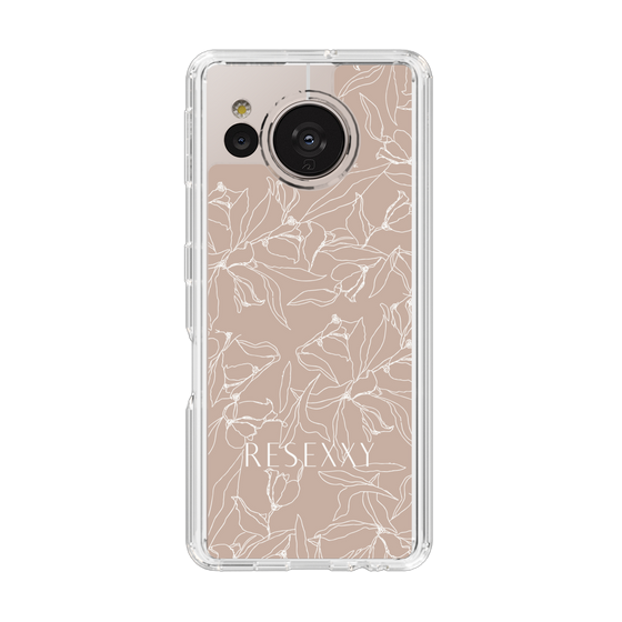 Slim Protection Case［ RESEXXY - Flower - Beige ］