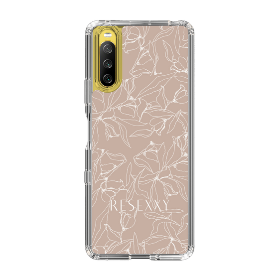 Slim Protection Case［ RESEXXY - Flower - Beige ］