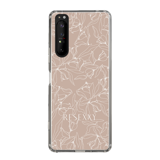 Slim Protection Case［ RESEXXY - Flower - Beige ］