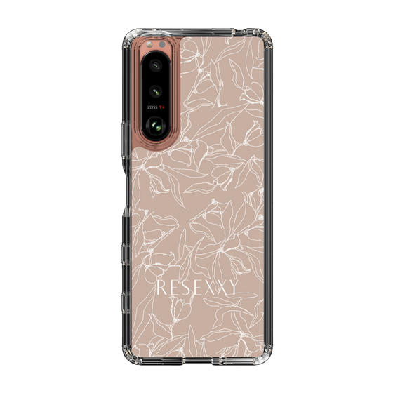 Slim Protection Case［ RESEXXY - Flower - Beige ］