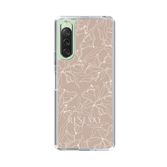 Slim Protection Case［ RESEXXY - Flower - Beige ］