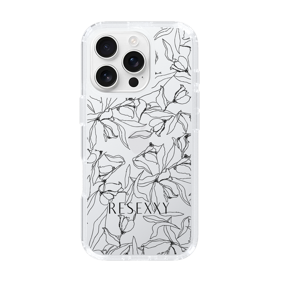 Slim Protection Case［ RESEXXY - Flower - Clear ］