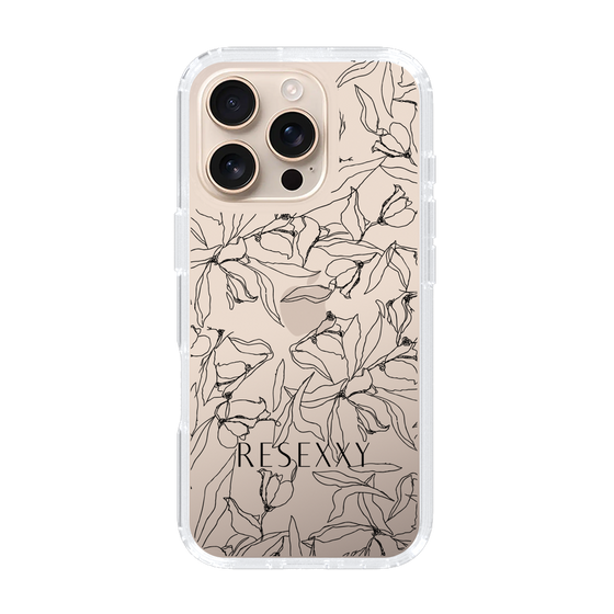 Slim Protection Case［ RESEXXY - Flower - Clear ］