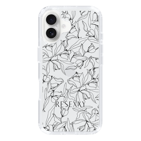 Slim Protection Case［ RESEXXY - Flower - Clear ］