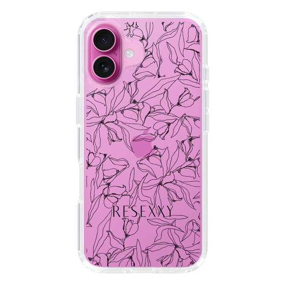 Slim Protection Case［ RESEXXY - Flower - Clear ］