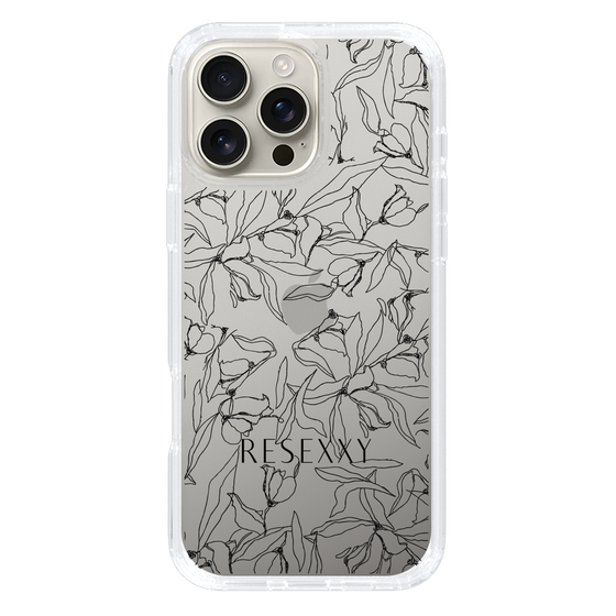 Slim Protection Case［ RESEXXY - Flower - Clear ］