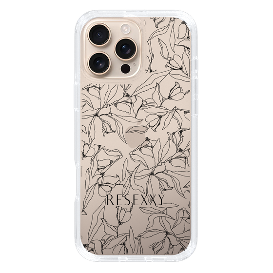 Slim Protection Case［ RESEXXY - Flower - Clear ］