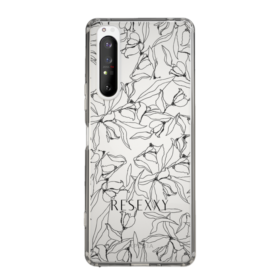 Slim Protection Case［ RESEXXY - Flower - Clear ］