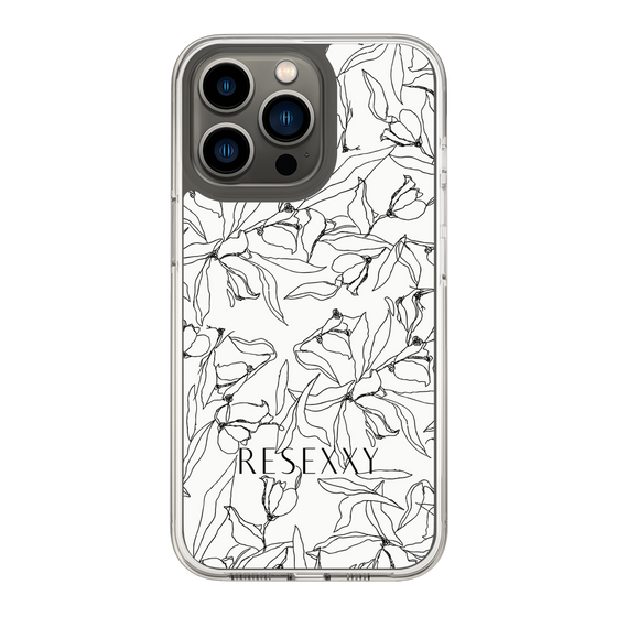 Slim Protection Case［ RESEXXY - Flower - White ］