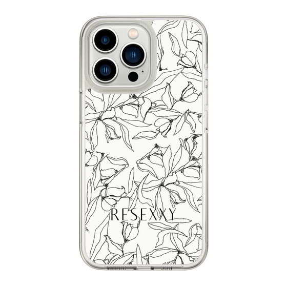 Slim Protection Case［ RESEXXY - Flower - White ］