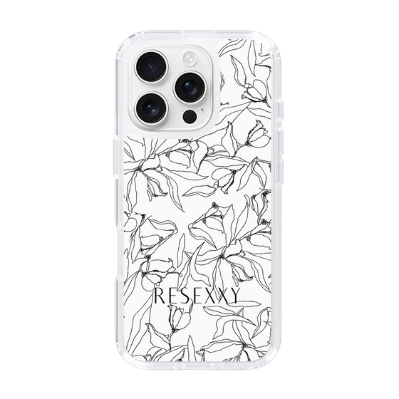 Slim Protection Case［ RESEXXY - Flower - White ］