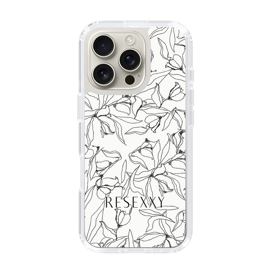 Slim Protection Case［ RESEXXY - Flower - White ］