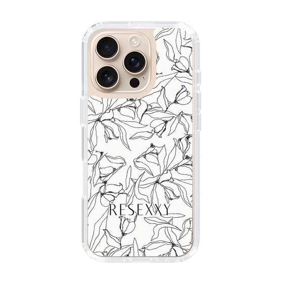 Slim Protection Case［ RESEXXY - Flower - White ］