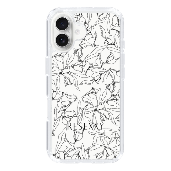Slim Protection Case［ RESEXXY - Flower - White ］