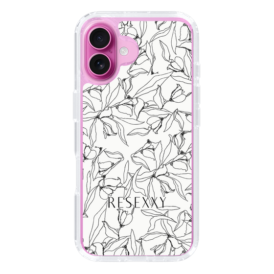 Slim Protection Case［ RESEXXY - Flower - White ］