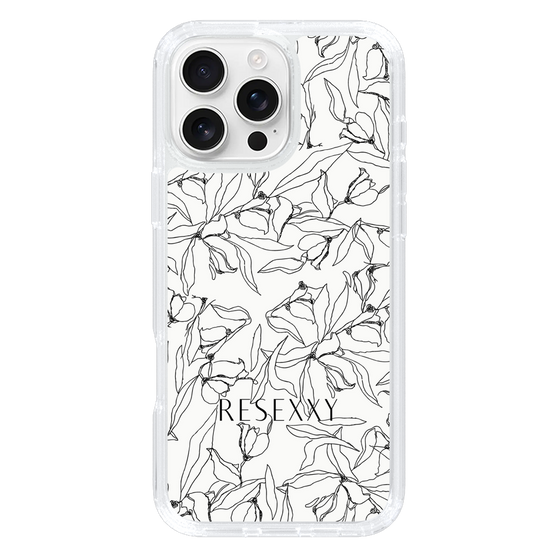 Slim Protection Case［ RESEXXY - Flower - White ］