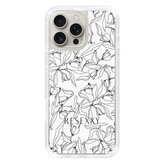 Slim Protection Case［ RESEXXY - Flower - White ］