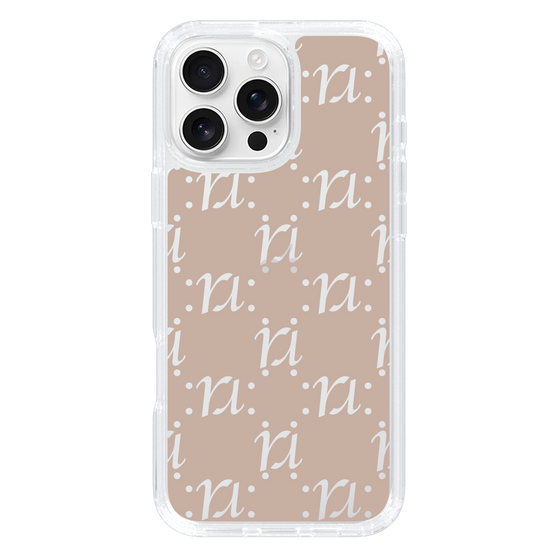 Slim Protection Case［ RESEXXY - Monogram - Beige ］