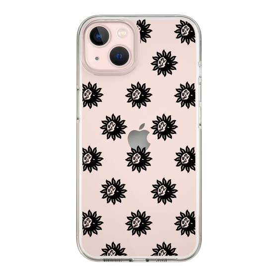 Slim Protection Case［ EVRIS - Sunny Motif - Black ］