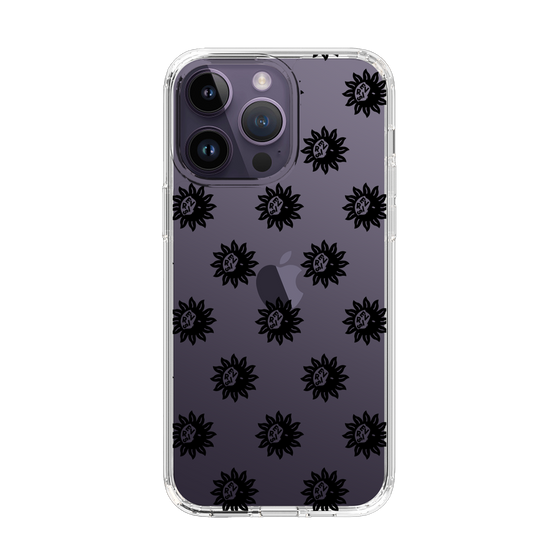Slim Protection Case［ EVRIS - Sunny Motif - Black ］