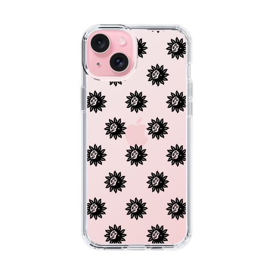 Slim Protection Case［ EVRIS - Sunny Motif - Black ］