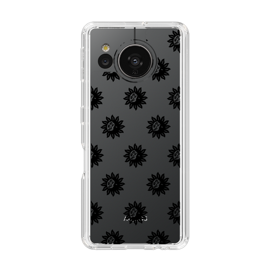 Slim Protection Case［ EVRIS - Sunny Motif - Black ］