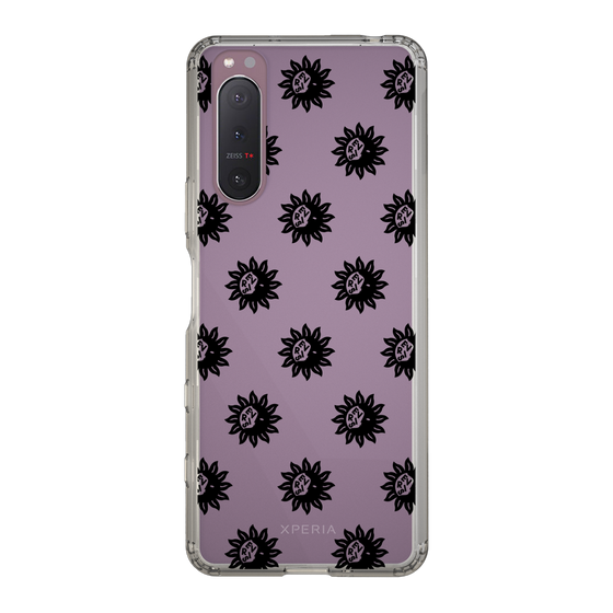 Slim Protection Case［ EVRIS - Sunny Motif - Black ］