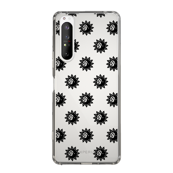 Slim Protection Case［ EVRIS - Sunny Motif - Black ］