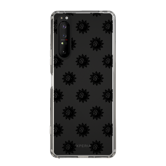 Slim Protection Case［ EVRIS - Sunny Motif - Black ］