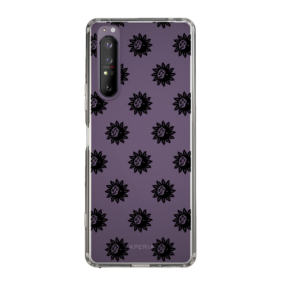 Slim Protection Case［ EVRIS - Sunny Motif - Black ］