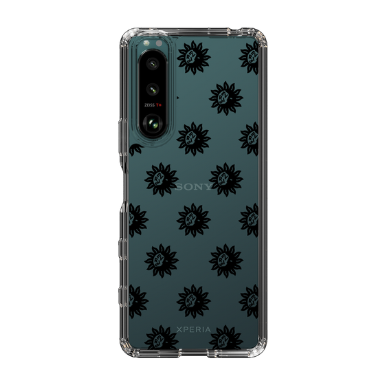 Slim Protection Case［ EVRIS - Sunny Motif - Black ］