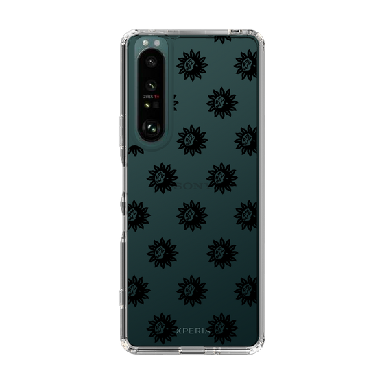 Slim Protection Case［ EVRIS - Sunny Motif - Black ］