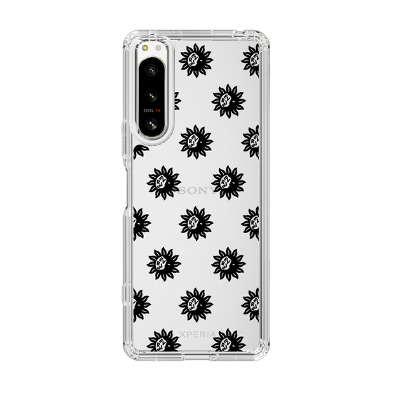 Slim Protection Case［ EVRIS - Sunny Motif - Black ］