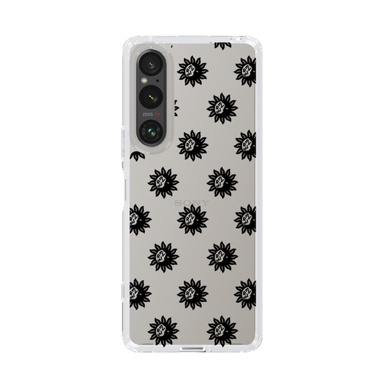 Slim Protection Case［ EVRIS - Sunny Motif - Black ］