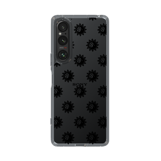 Slim Protection Case［ EVRIS - Sunny Motif - Black ］